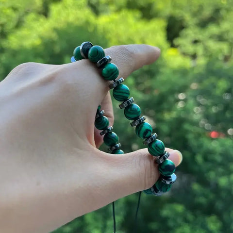Pulsera ajustable de Malaquita