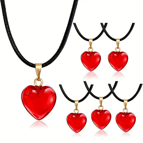 Collar Corazón rojo