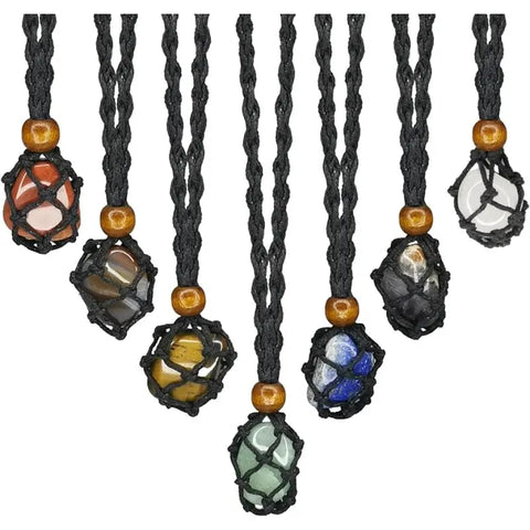 Collar tejido de chakras