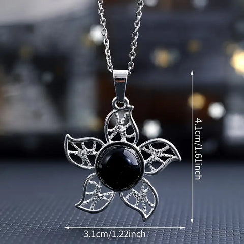 Dije de piedra en forma de Flor