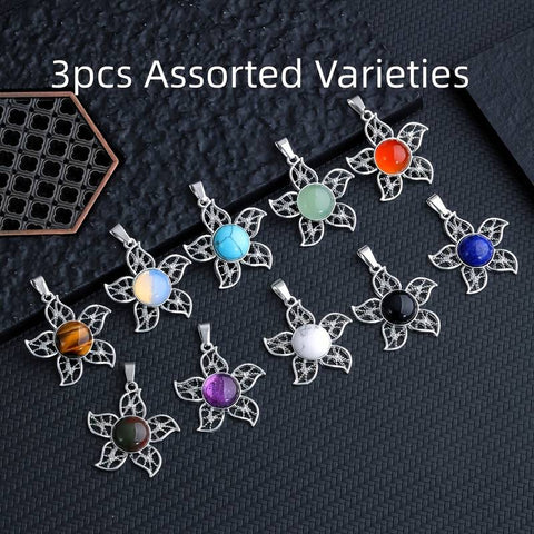 Dije de piedra en forma de Flor