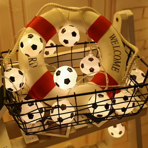 Extensión de luces en forma de balón de fútbol