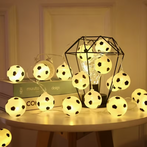 Extensión de luces en forma de balón de fútbol