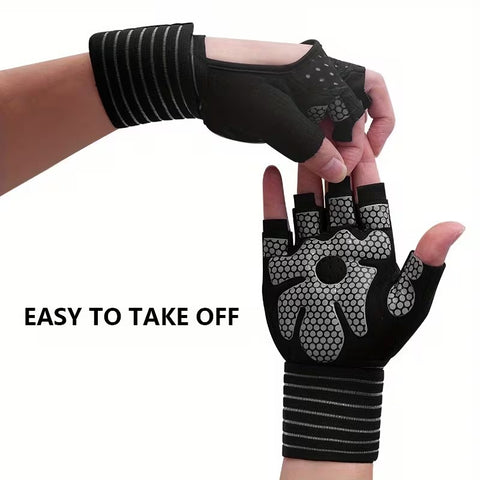 Guantes deportivos sin dedos