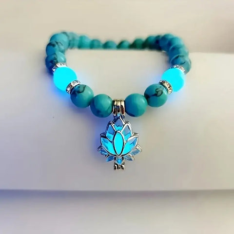 Pulsera de Cuentas Azules Brillantes
