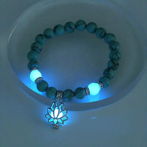 Pulsera de Cuentas Azules Brillantes