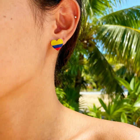 Aretes Corazón Colombia