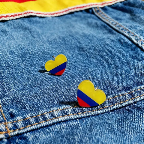 Aretes Corazón Colombia