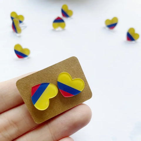 Aretes Corazón Colombia