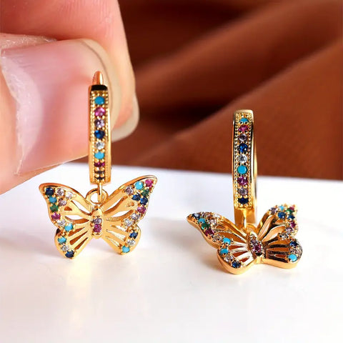 Aretes Mariposa Real