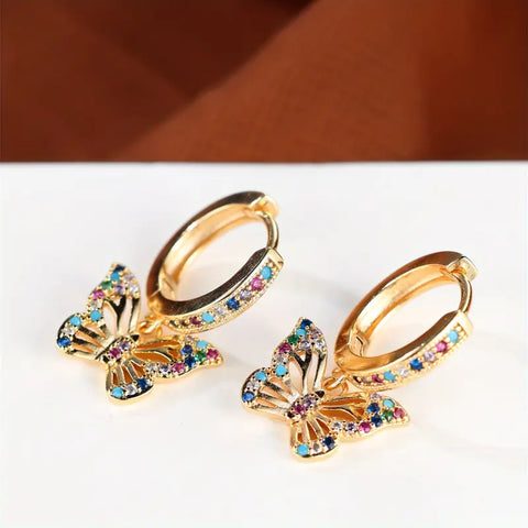 Aretes Mariposa Real