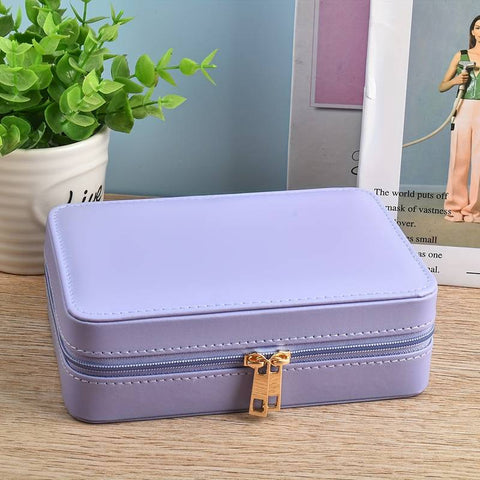 Caja almacenamiento de joyas con cremallera