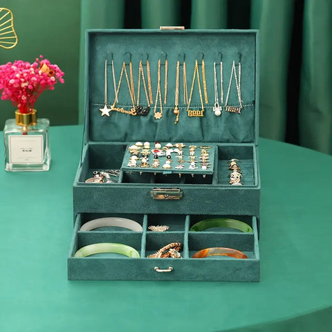 Caja para joyas terciopelo