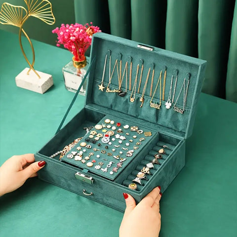 Caja para joyas terciopelo