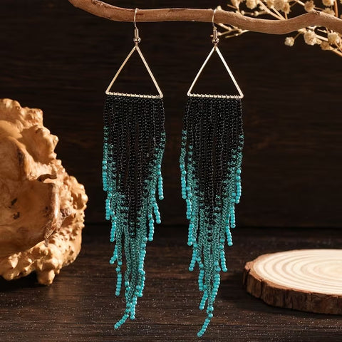 Pendientes Triangulares Bohemios