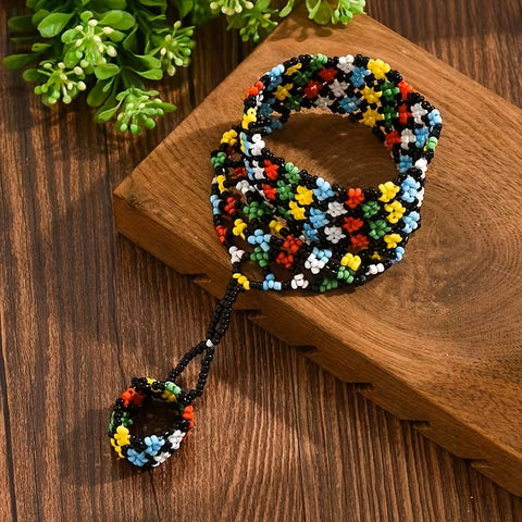 Pulsera de enlace floral