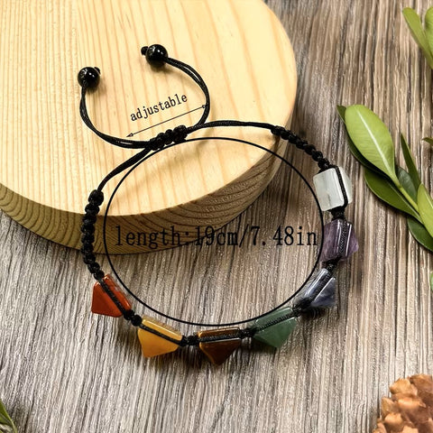 Pulsera Tejida a Mano de 7 Chakras