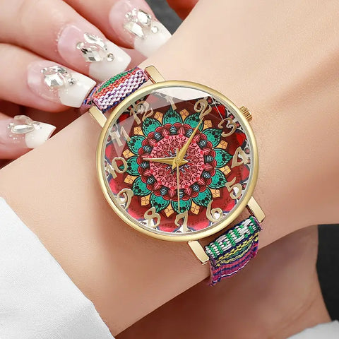 Reloj de mujer tejido