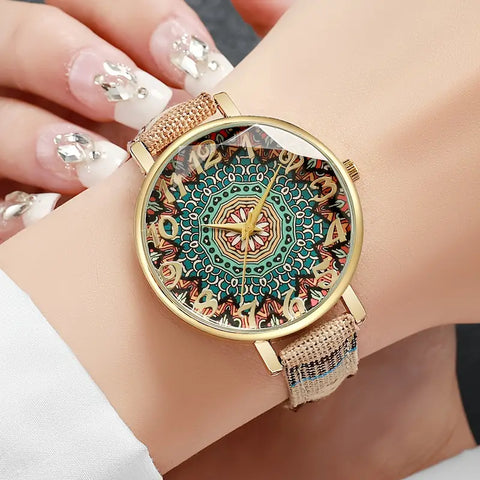 Reloj de mujer tejido