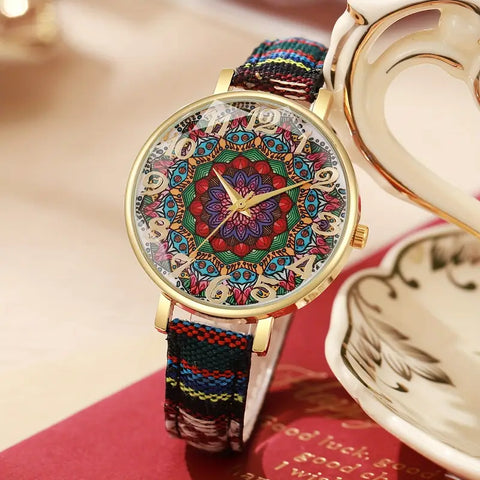 Reloj de mujer tejido