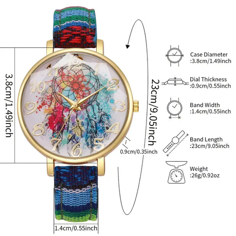Reloj de mujer tejido