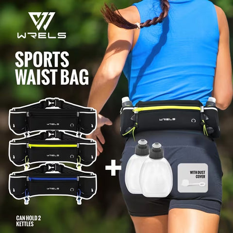 Riñonera Deportiva con Doble Botella de Agua