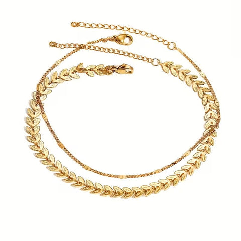 Tobillera hoja de trigo